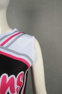 CH194 Make a dress sleeveless cheerleading uniform Fashion cheerleading uniform suit Cheerleading uniform manufacturer glee cheerios uniform  elite cheer uniforms  sparkly cheer uniforms detail view-4